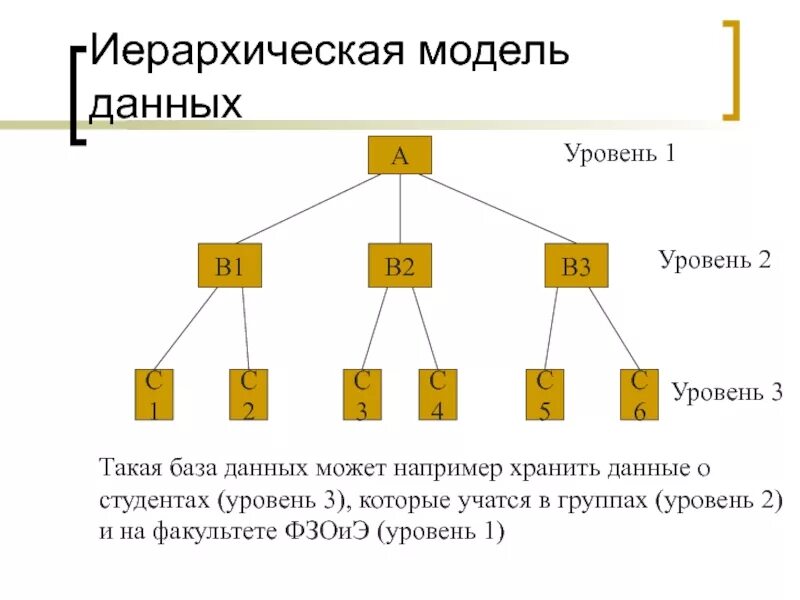 Модель иерархической системы. Иерархическая база данных схема. Иерархическая модель баз данных. Верхний уровень иерархической базы данных. Иерархическая модель данных схема.