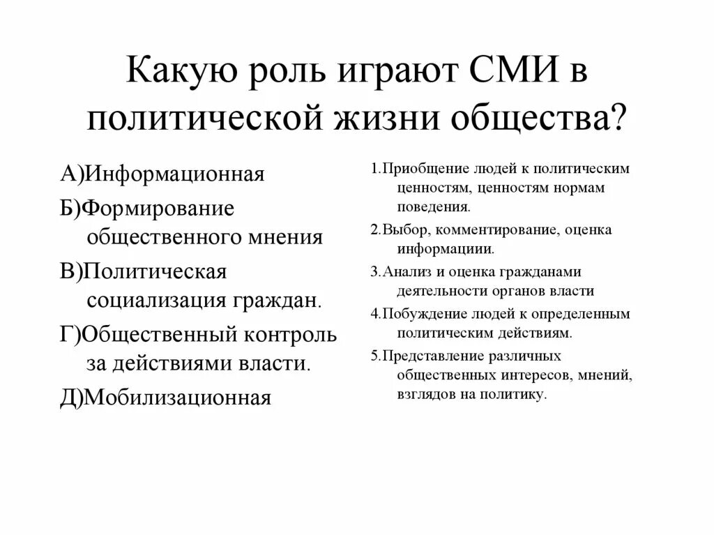 Сми и роль в обществе. Сми и роль в обществе