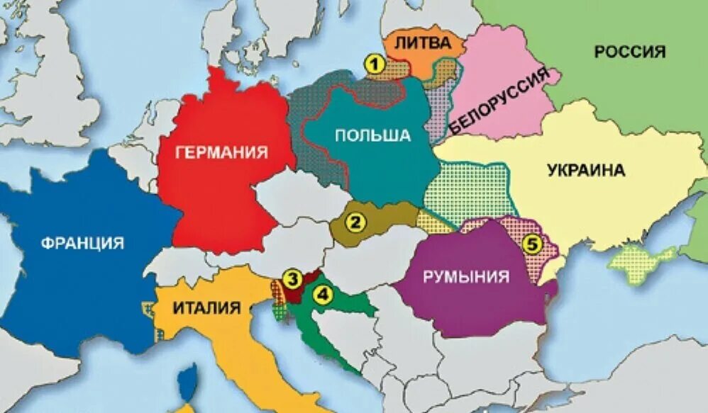 Германия и Россия на карте. Граница Германии и России. Граница Германии и Украины.