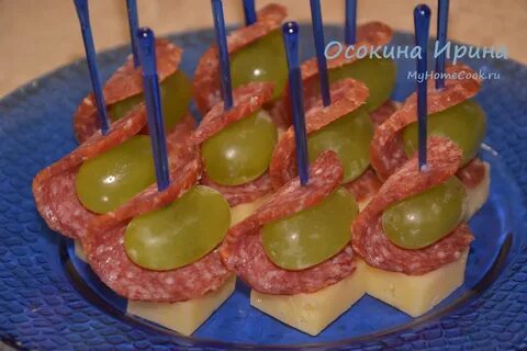 Закуска колбаса огурец