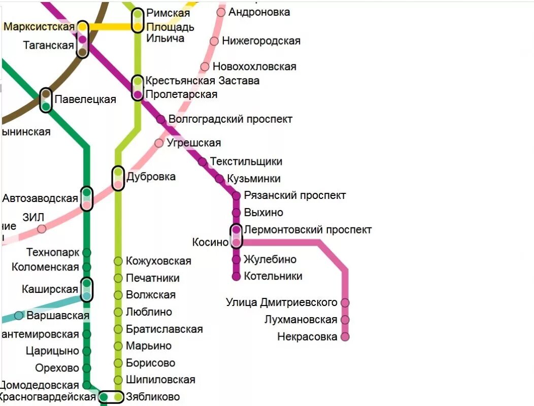 Какая ветка люблино. Метро Лермонтовский проспект на схеме метрополитена. Метро Кожуховская на схеме метрополитена. Схема станции метро Кантемировская. Метро Котельники ветка метро.