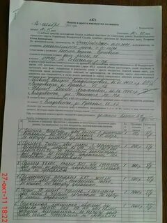 Опись имущества приставами
