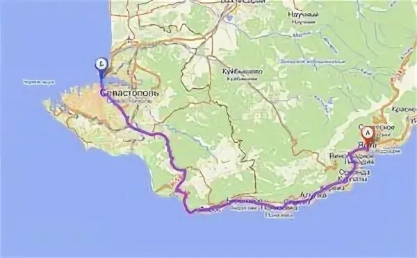 Севастополь ялтинская на карте