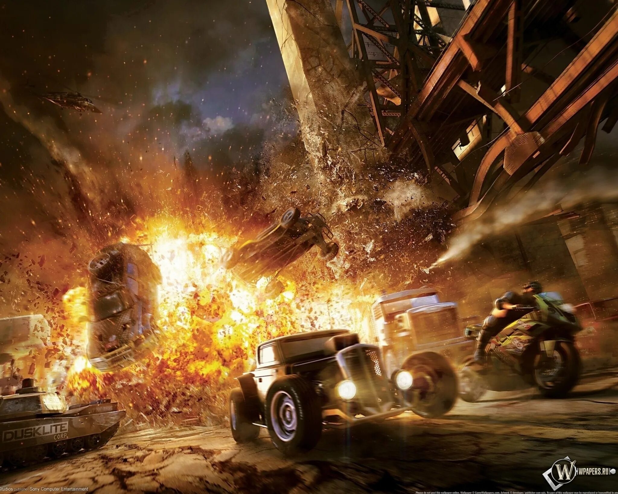 MOTORSTORM Trilogy. MOTORSTORM 3. MOTORSTORM Apocalypse Art. Гонки со взрывами.