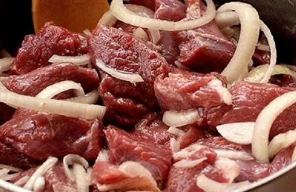 Мясо замаринованное фото Cвиная шейка кусочками в духовке пошаговый рецепт с фото на Повар.ру