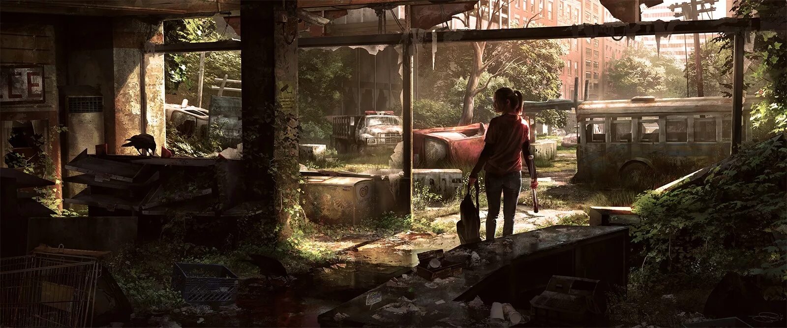 Одни из нас (the last of us) ps4. The last of us 2 город.