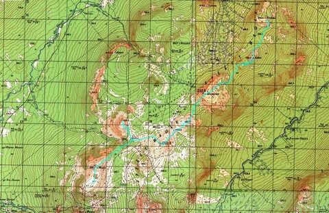 Топографическая карта дороги