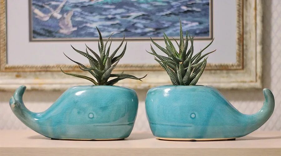 вазы для цветов в виде животных. кашпо керамическое кит. рыба кит кашпо. керамическое кашпо кит от cumbucachic цена. милые горшочки для цветов.