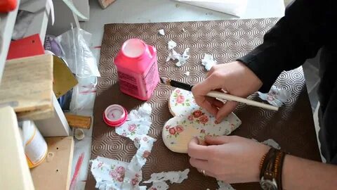 Декупаж салфетками для начинающих пошагово с клеем