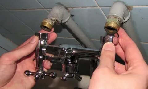 Как менять кран в ванной