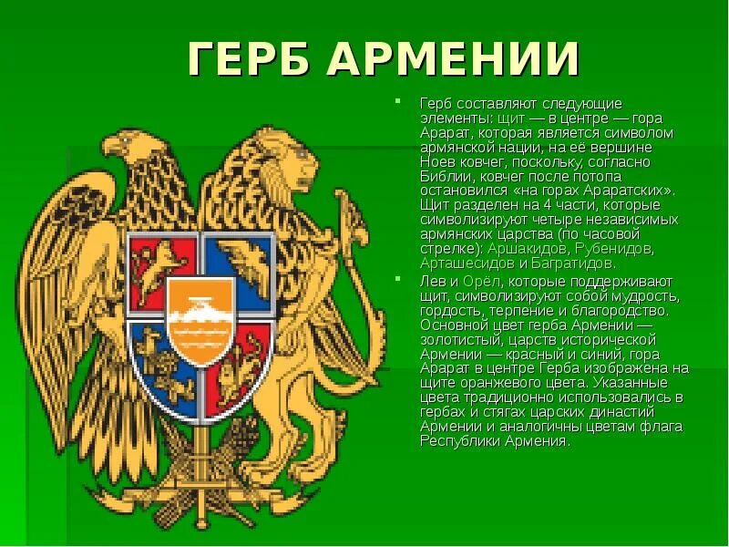 Армения значение