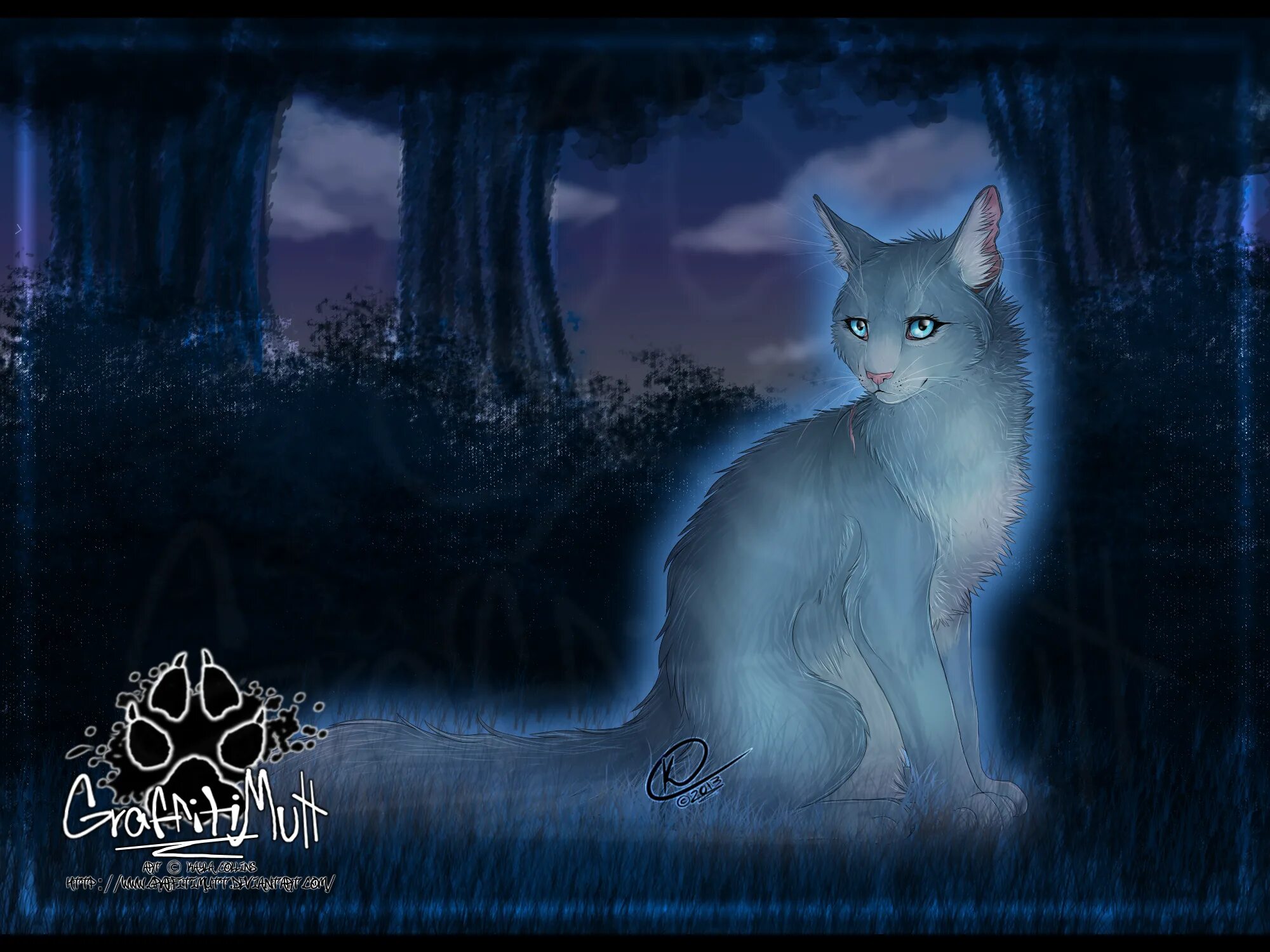Коты Воители синяя звез. Коты Воители синяя звезда. Синяя звезда коты Воители арт. Коты Воители синяя звезда и невидимка.