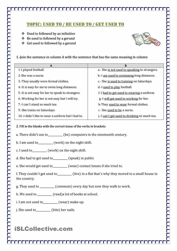 She is used to working. Be get used to упражнения. Be used to get used to Worksheets. Get used to и be used to упражнения. Use to be used to get used to упражнения.