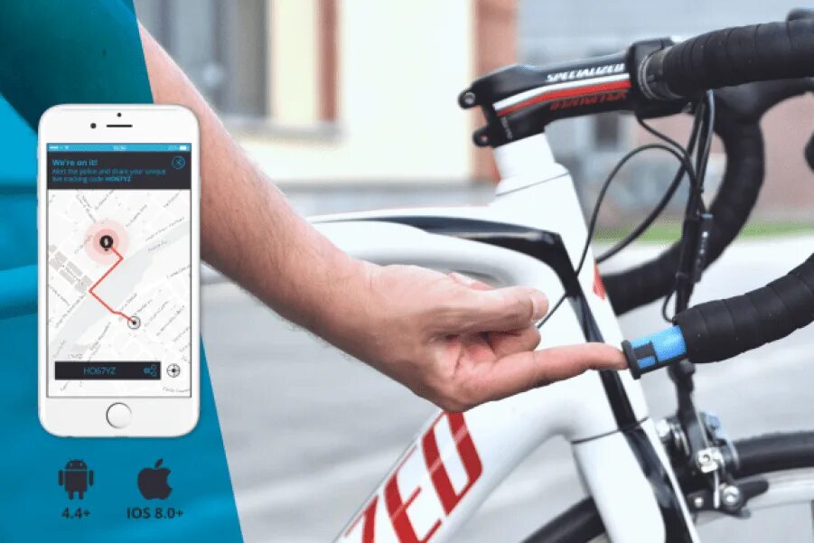 Противоугонный GPS-трекер для велосипедов. GPS трекер для велосипеда. GPS - Tracker для велосипедов. GPS Маяк для велосипеда. Метка для отслеживания