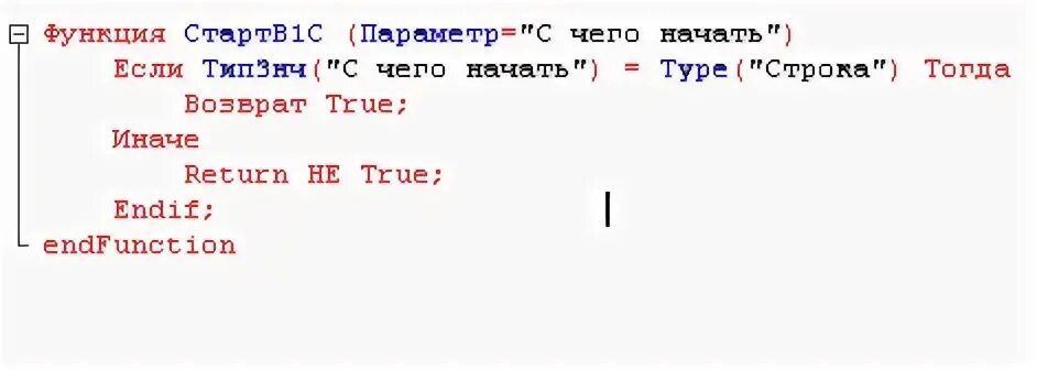 1с параметры функции