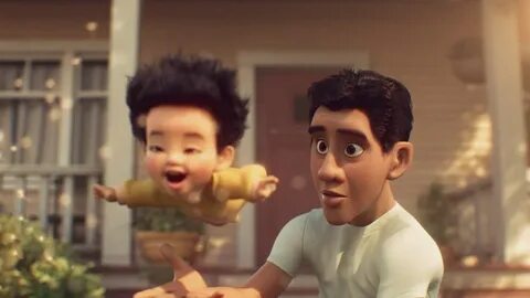 The children saw disney floats