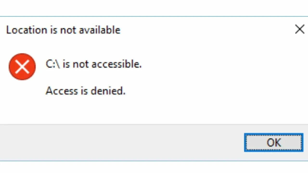 Недопустимое значение реестра Windows 10 фотографии. Access denied. Not accessible. Access is denied. C access denied
