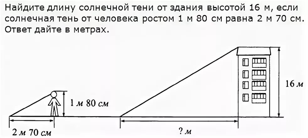 8 м 7 м равно. Найдите длину солнечной тени от здания высотой 16 м. Тень от здания. Найдите длину солнечной тени. Найдите высоту здания а метрах длина солнечной тени.