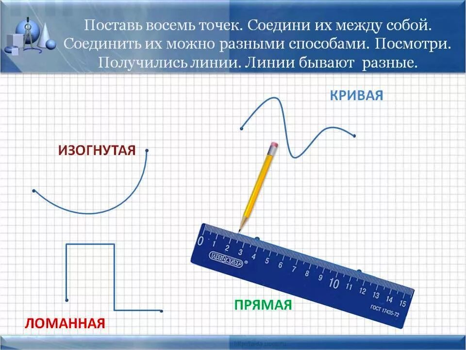 Соединить две точки прямой линией