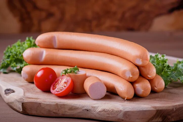 Сосиски Село Зеленое Молочные с дымком, 400г купить с доставкой на дом, цены в и