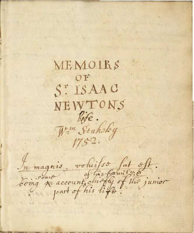 Мемуар. Уильям стьюкли (книга «воспоминания о жизни ньютона», 1752 год):. выцвевшмй от времени мемуар.
