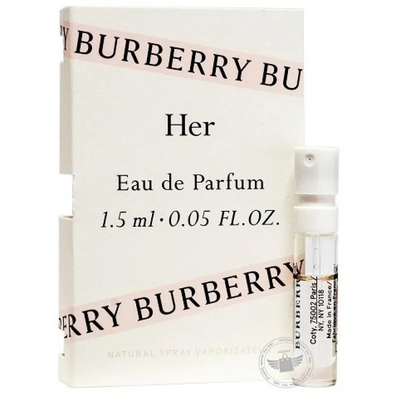 Edp пробник. Burberry her пробник.