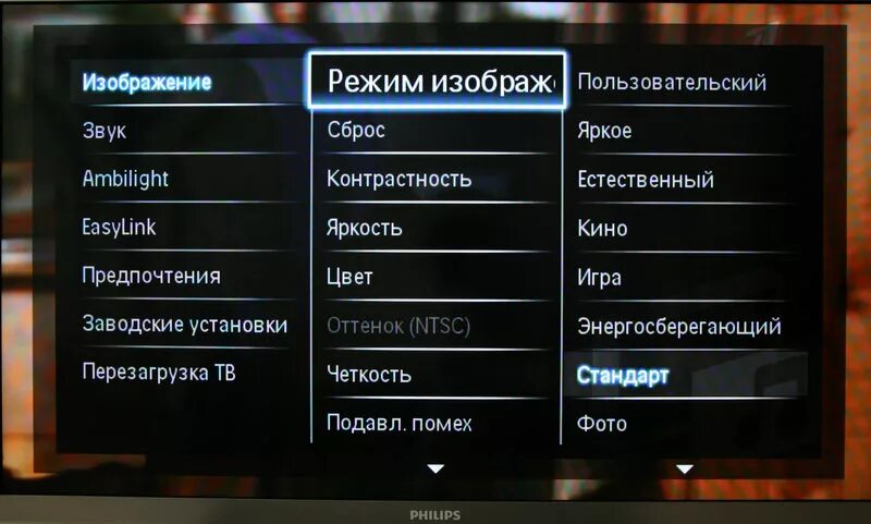 Как филипсе увеличить. Телевизор Филипс 32 меню настроек. Как настроить изображения на телевизоре. Параметры изображения телевизора. Настройка телевизора Philips.