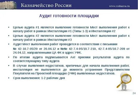 Результаты аудитов являются