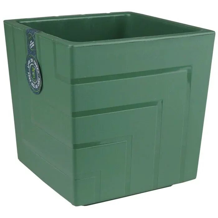 Вазон "квадро" низкий 16*16*15,5см. Горшок с поддоном 5,1 л "квадро", цвет терракотовый. 115083ol. Кашпо квадро с под. Кашпо квадро 3.