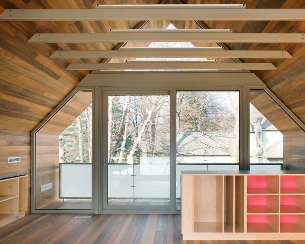 Окна второго этажа частного дома фото Gallery of Panorama House / Moon Hoon 23