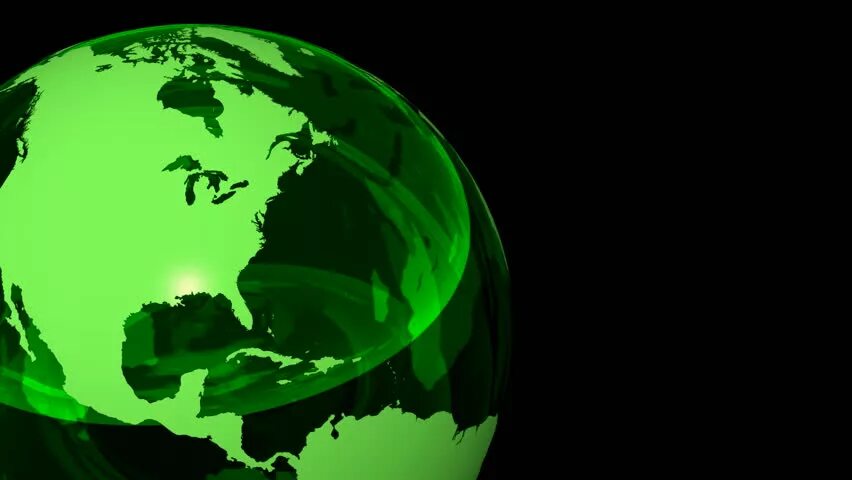 Черно-зеленый Глобус. Зеленый Глобус 21. Green Globe 100%.