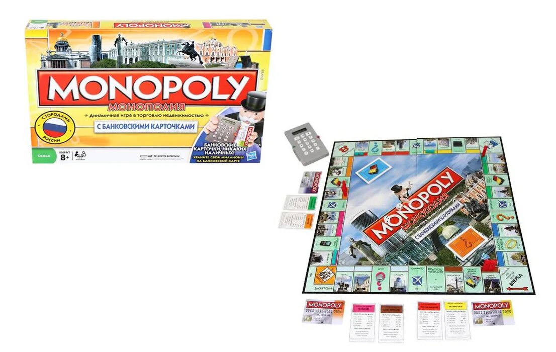 Игра монополия карта. Монополия 6141 банковский карточки. Настольная игра Monopoly Россия с банковскими картами 6141. Карточки к игре Монополия с городами России. Настольная игра Монополия (Monopoly) с банковскими карточками.