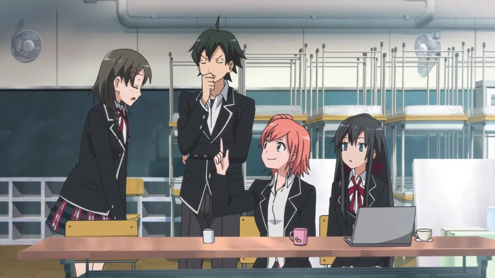 Мои розовые школьные дни сплошной обман. Аниме oregairu 2 сезон. oregairu 2 кадры. oregairu аниме 1 сезон. аниме школьная пора моей юности сплошной обман.
