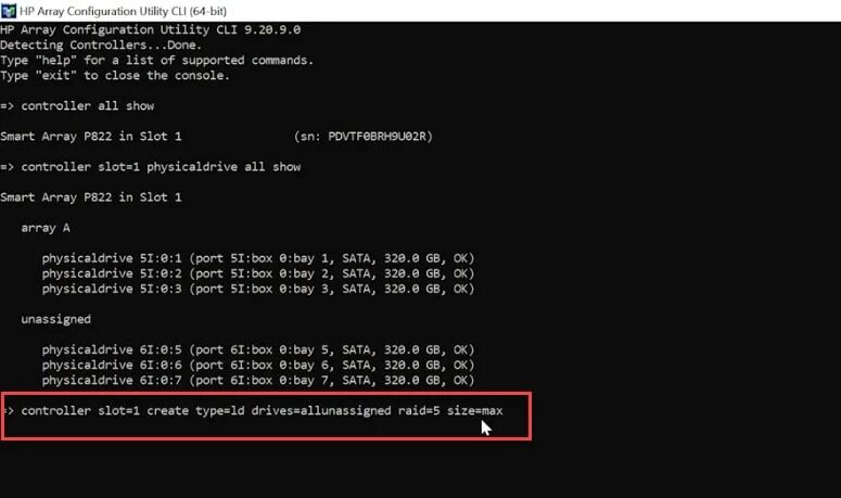 Config array. Config array