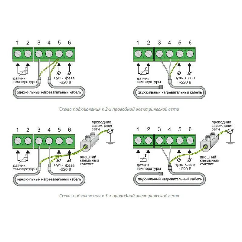 Подключение инфракрасного тёплого пола к терморегулятору схема. Схема соединения теплого пола электрического одножильный. Как правильно подключить тёплый пол электрический схема подключения. Термостат для теплого пола электрического схема подключения.