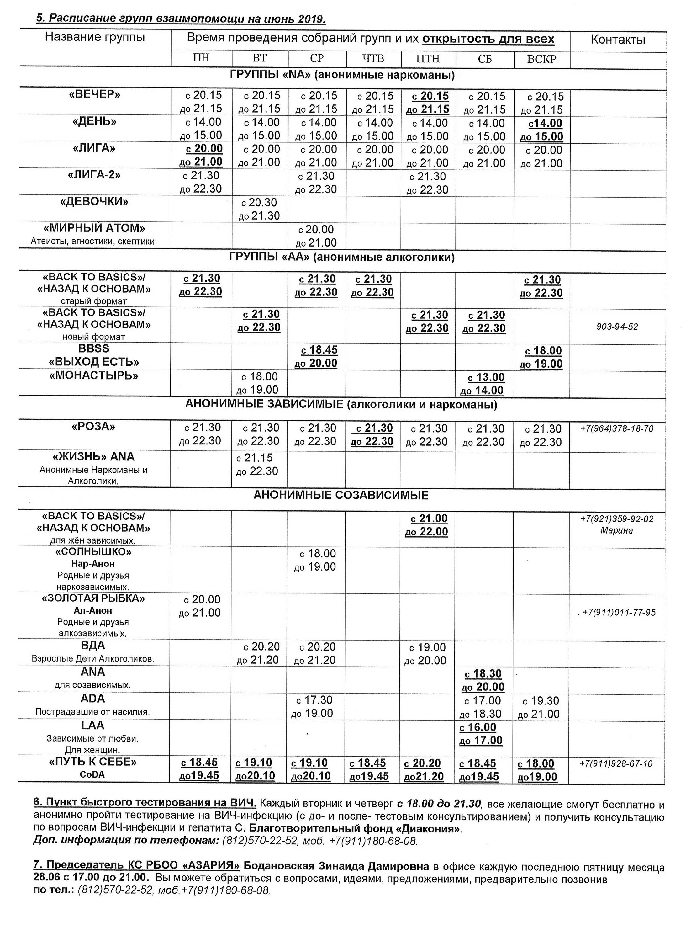 Вда расписание групп. Расписание групп АН. АН СПБ группы расписание. Расписание групп анонимных наркоманов. Группа анонимных наркозависимых расписание.