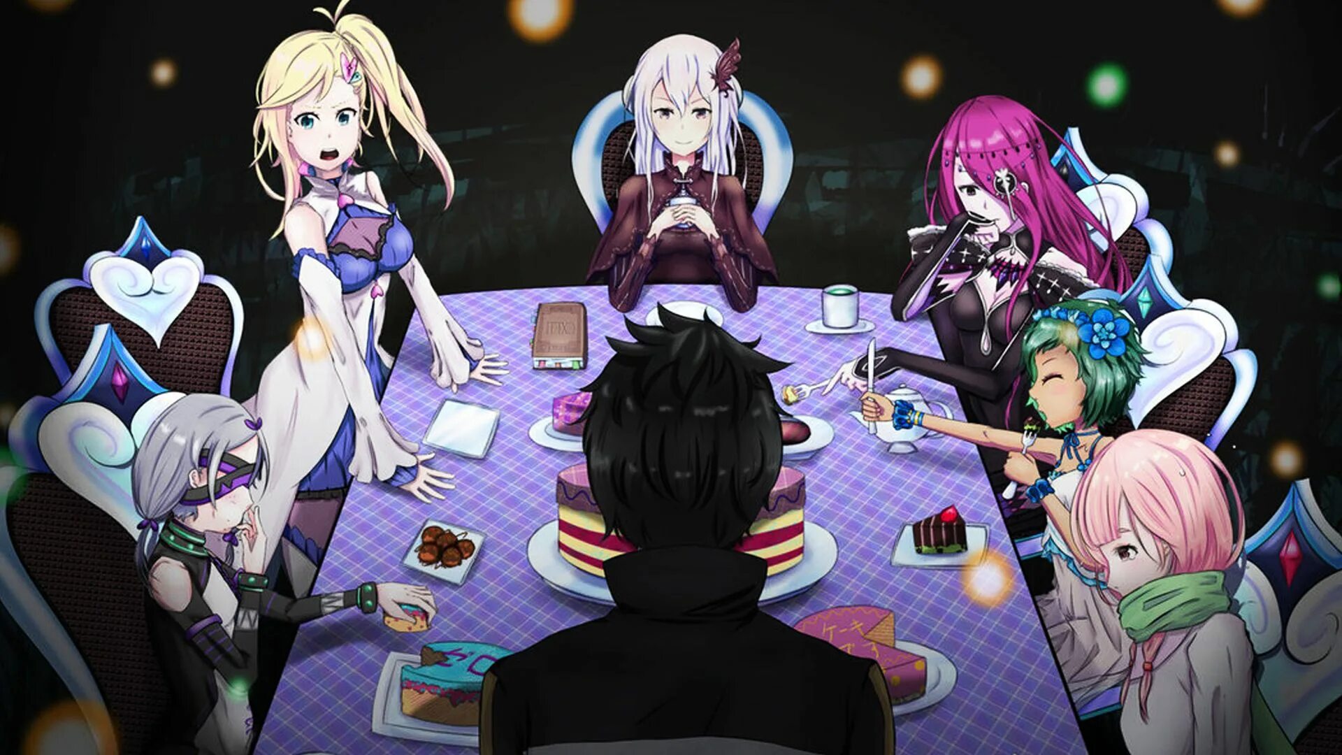 Ведьма зеро. Ехидна ре зеро. сателла ре зеро. re zero дафна. re zero ведьмы.