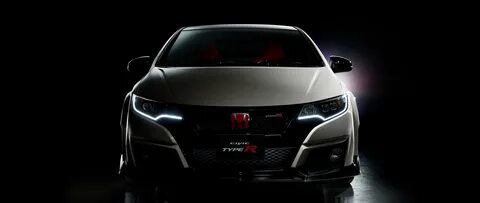 Скачать обои морда, Honda, черный фон, хонда, Civic, цивик, Type R, раздел honda...