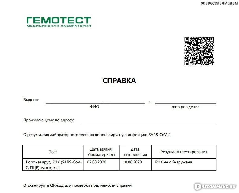 Гемотест лангепас. Гемотест лангепас