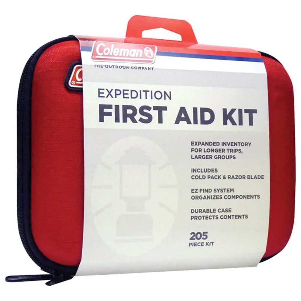 Аптечка Coleman. Экспедиция аптечка. First Aid Kit for Camping. Kit205 св. п/а. Лучшие аптечки