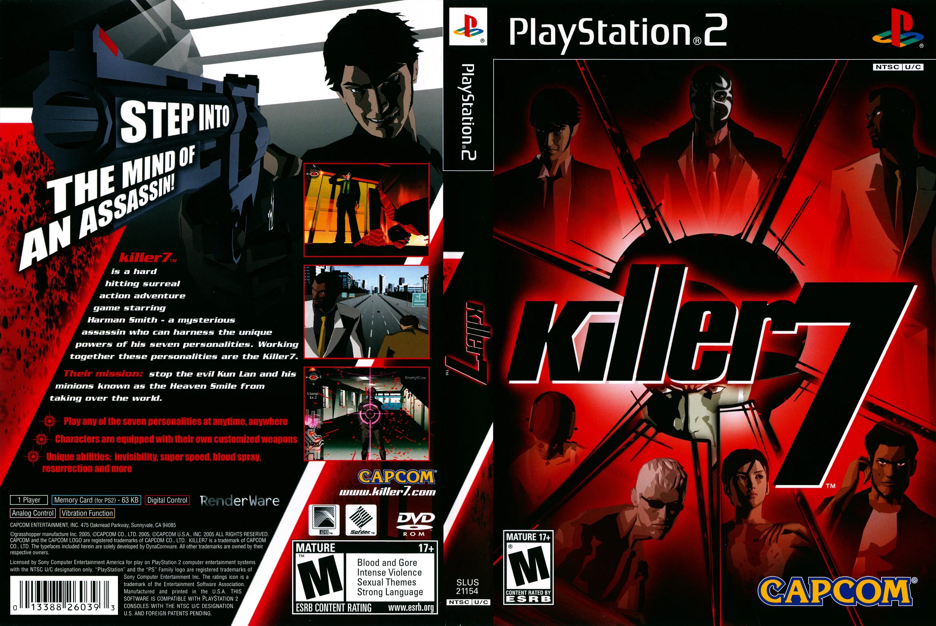 Playstation 7 игры. Killer 7 ps2. Killer7 Cover. Killer 7 ps2 обложка. Killer Seven игра.