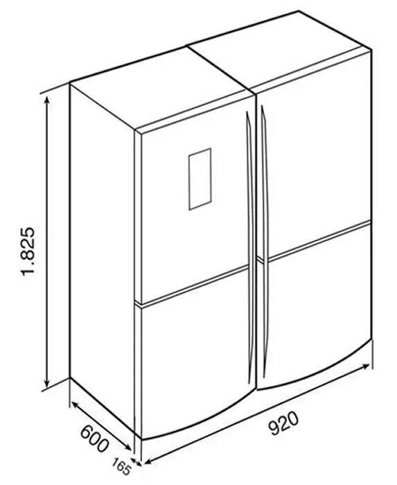 Высота холодильника двухкамерного. Холодильники Teka NFE 900 X. Холодильник Teka Side by Side. Холодильник Side by Side 1200 ширина. Ширина холодильника Side by Side.