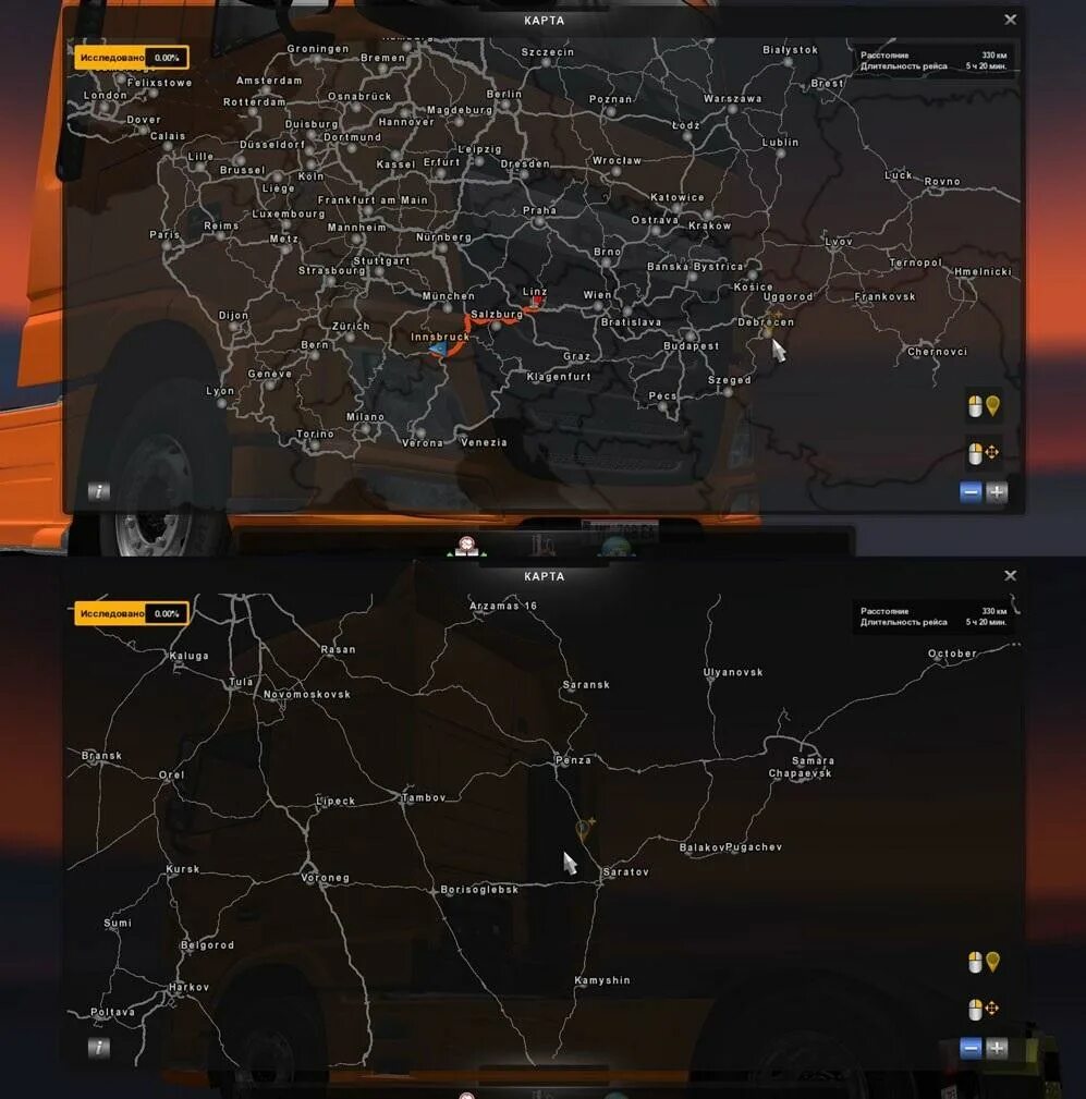 Ets 2 mods maps. Euro truck simulator 2 карта. euro track simulator heart of russia карта. ets 2 heart of russia карта. dlc heart of russia ets 2 карта.