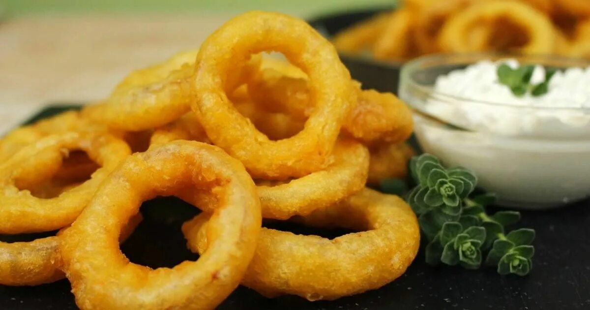 Готовим дома. Луковые кольца в кляре Вкусные и простые рецепты Дзен