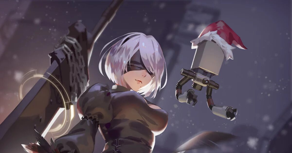 Играл в NieR: Automata? Смотри - сама 2B YoRHa в моей постели