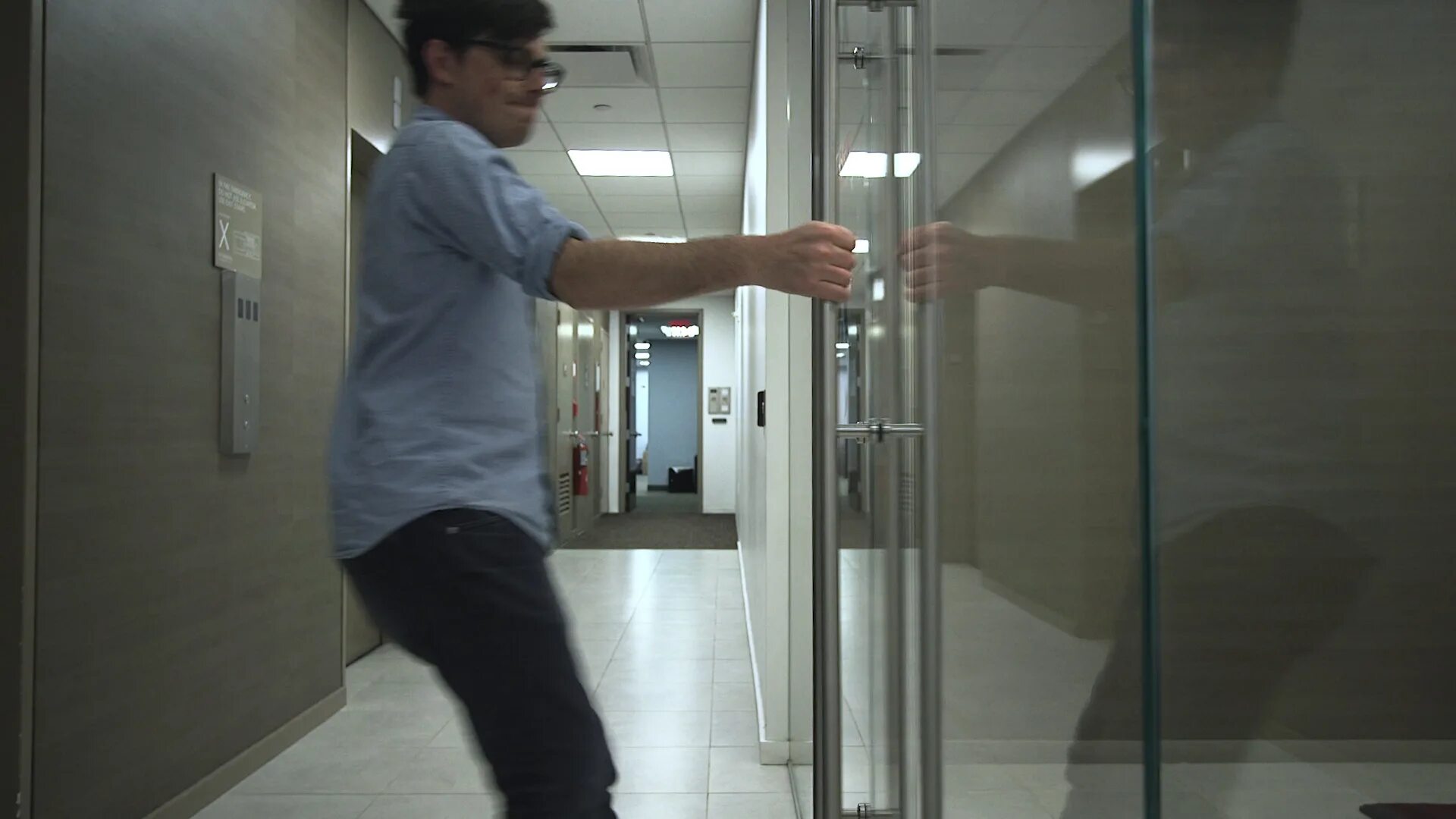 I remember locking the door