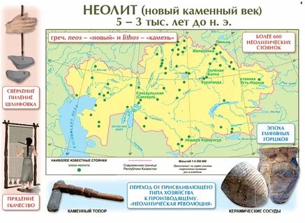 Археологические памятники на территории казахстана каменного века