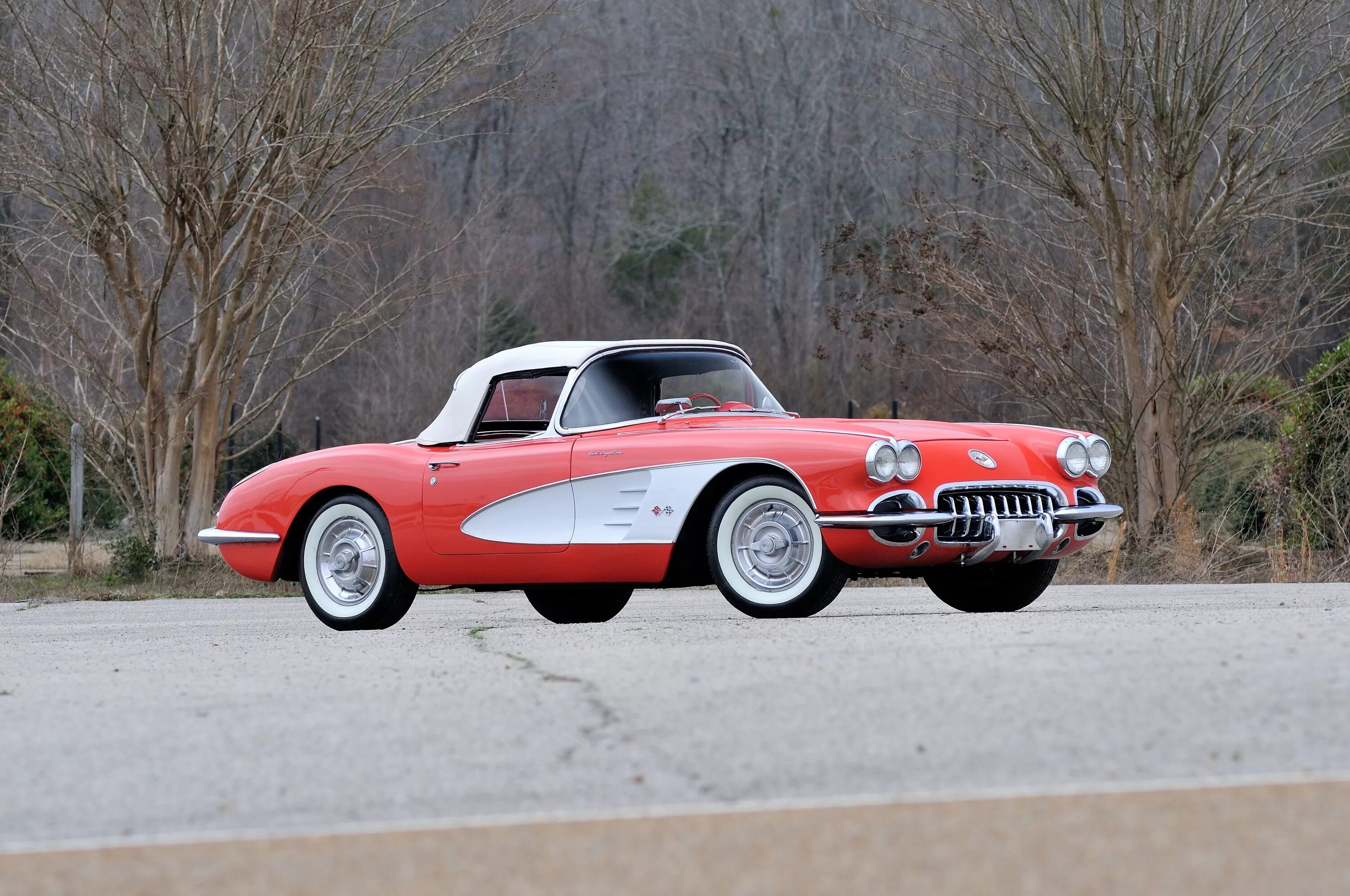 01.01 1958. Chevrolet corvette c1 1958. corvette 1958. chevrolet corvette c1 283. красный корвет 1958.