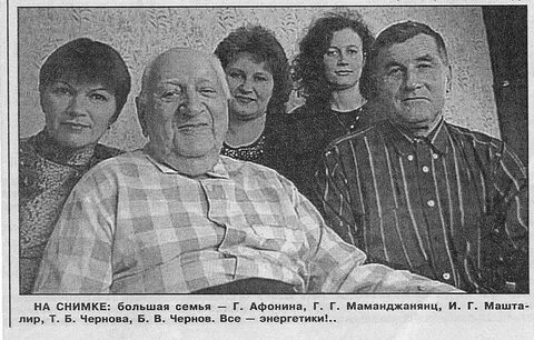 Семья афониных состоит из 6 человек