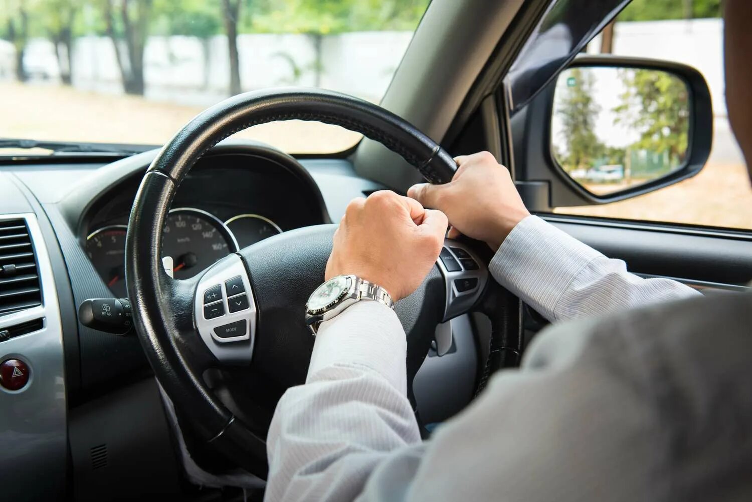 When he was driving